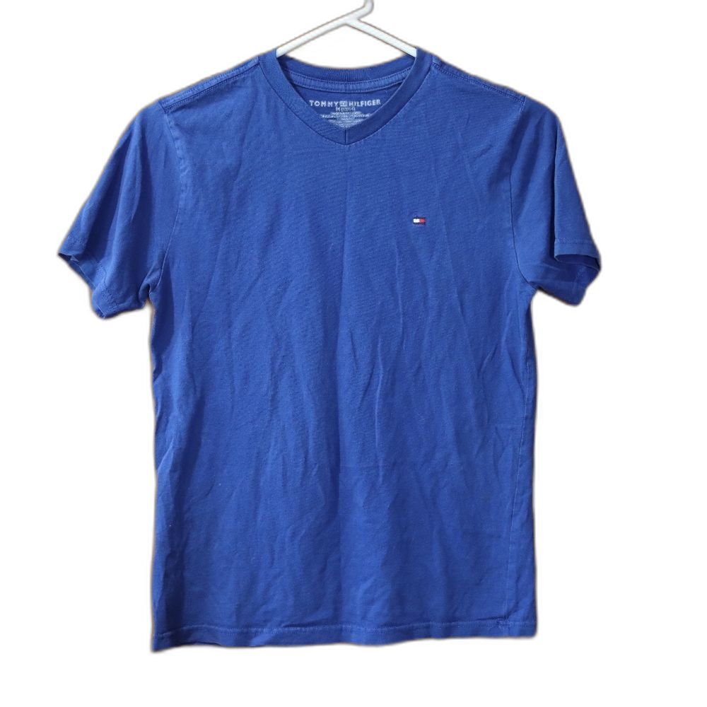 Tommy Hilfiger Blue Short Sleeve Tee Classic Cotton Medium